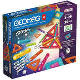 Geomag Glitter Panels 35 Piece Magnetic Building Set - Radar Toys
