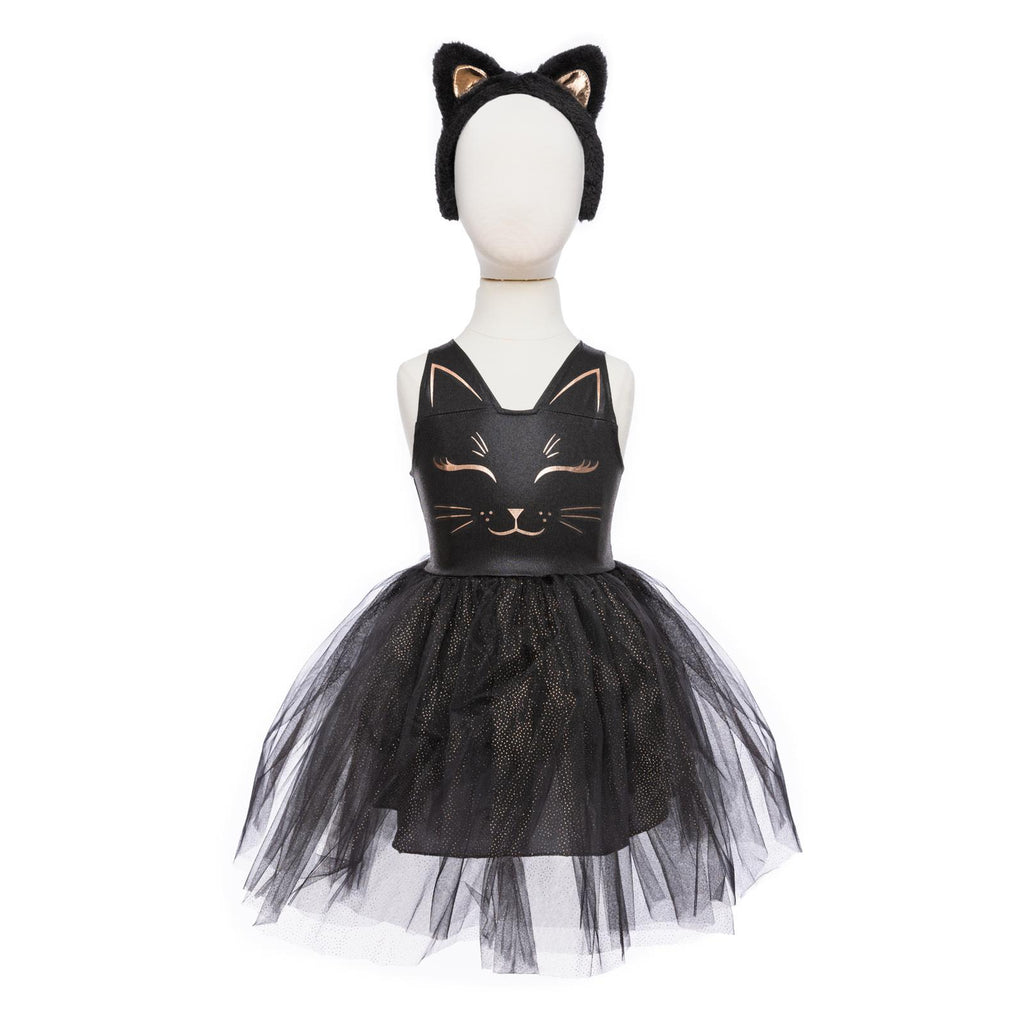Great Pretenders Black Cat Dress And Headpiece Size 5-6 - Radar Toys