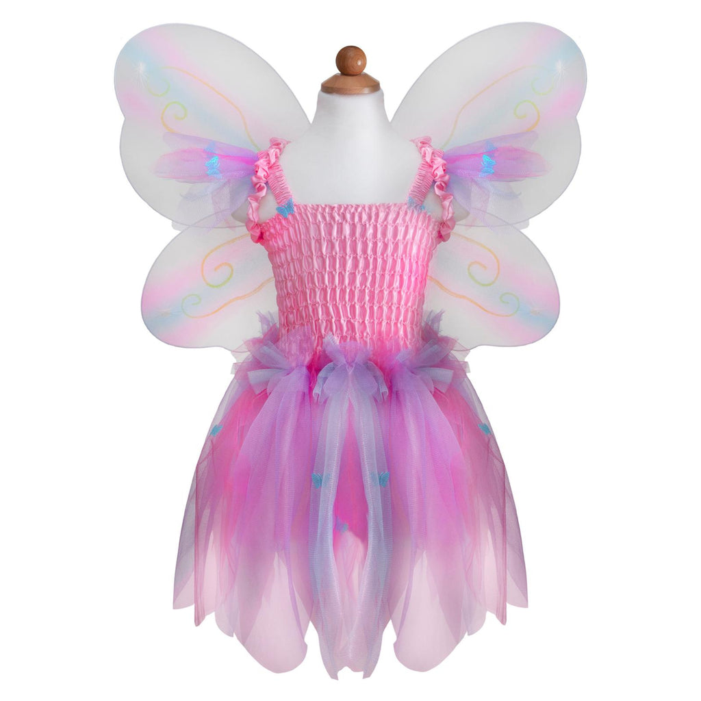 Great Pretenders Butterfly Dress And Wings With Wand Pink Size 5-6 - Radar Toys