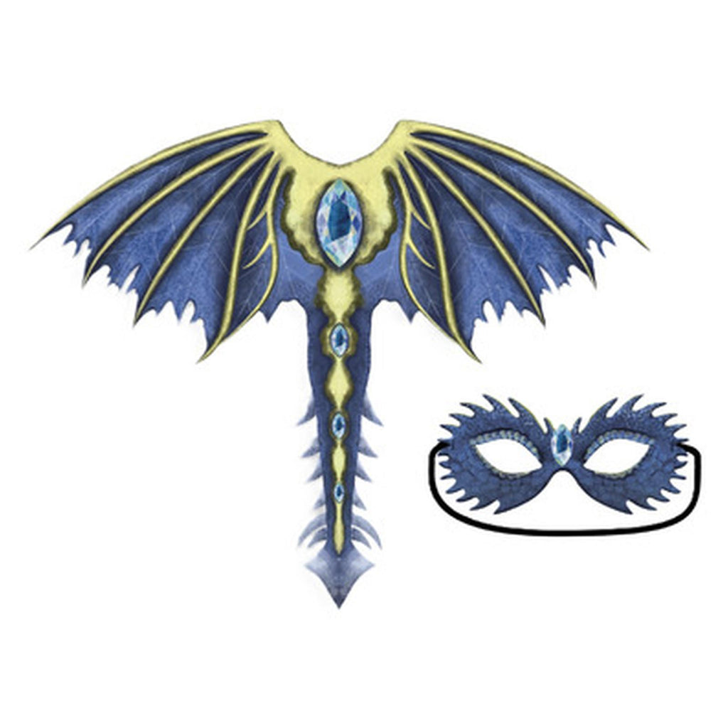Great Pretenders Celestial Dragon Jewel Soft Wings With Mask Size 4-6 - Radar Toys