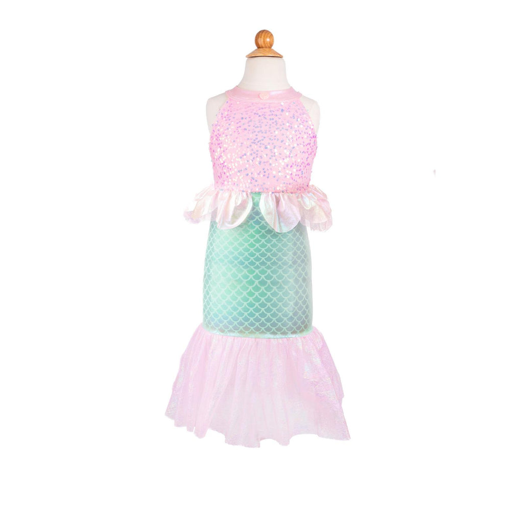Great Pretenders Misty Mermaid Dress Pink And Mint Size 5-6 - Radar Toys