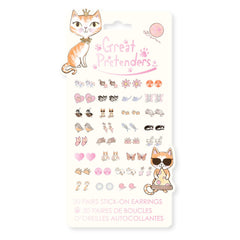 Great Pretenders Paw-Some Cat Sticker Earrings Sheet - Radar Toys