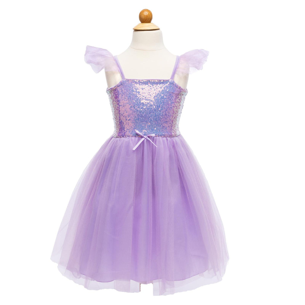 Great Pretenders Sequins Princess Lilac Dress Size 5-6 - Radar Toys