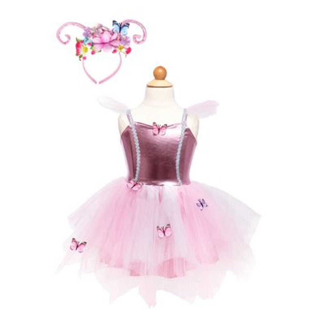 Great Pretenders Woodland Butterfly Dress And Headpiece Size 5-6 - Radar Toys