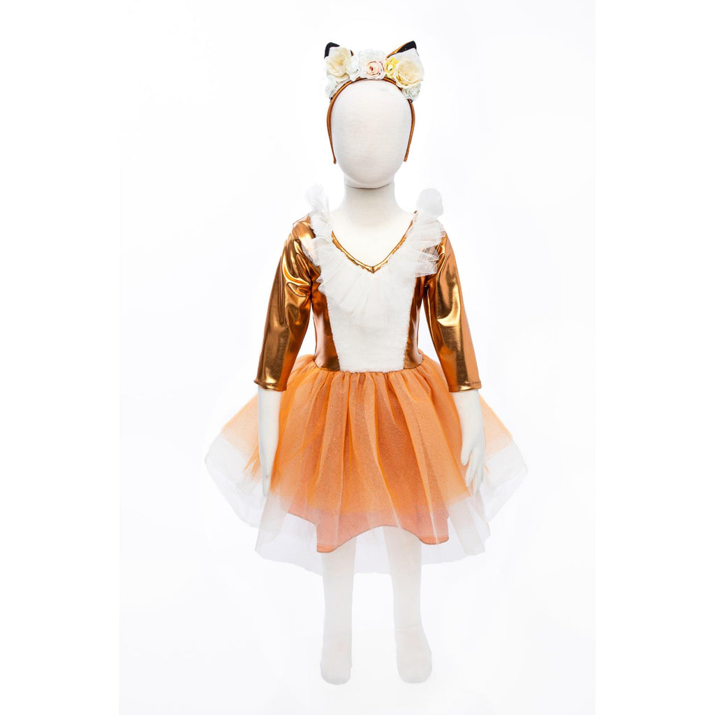 Great Pretenders Woodland Fox Dress With Headpiece Size 5-6 - Radar Toys