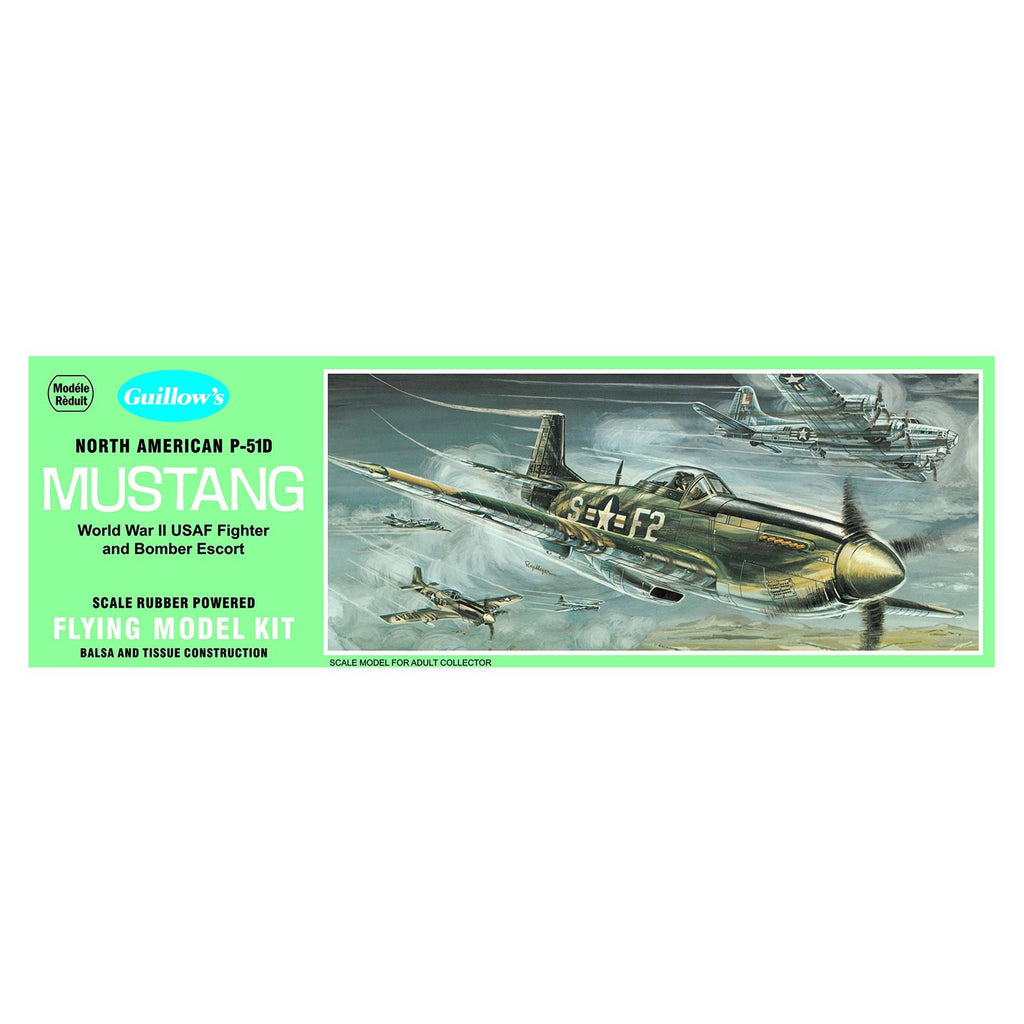 Guillow's North American P-51D Mustang Flying Model Kit