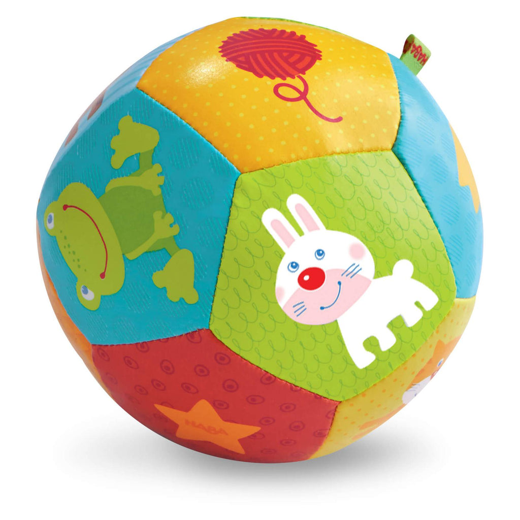 HABA Animal Friends 4.5 Inch Soft Baby Ball - Radar Toys