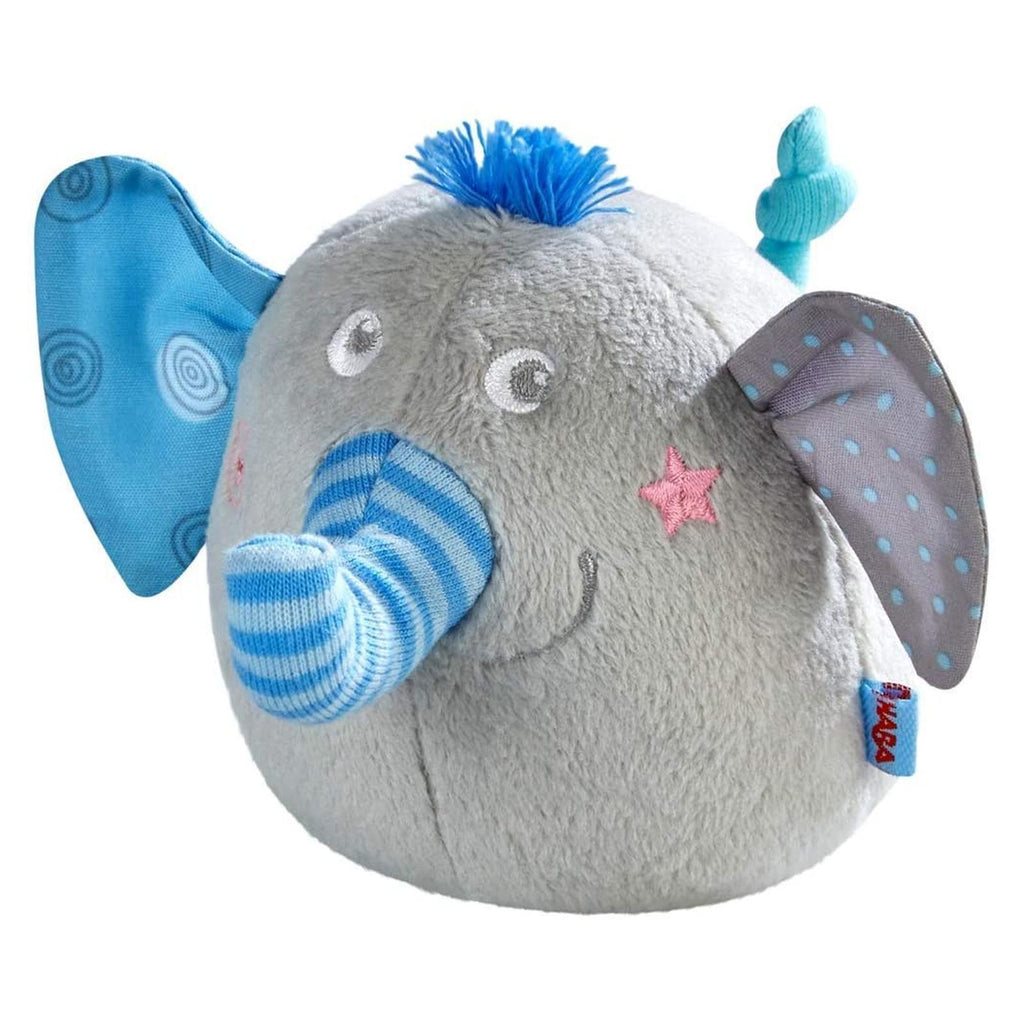 HABA Baby Clutching Toy Nelly The Elephant Blue - Radar Toys