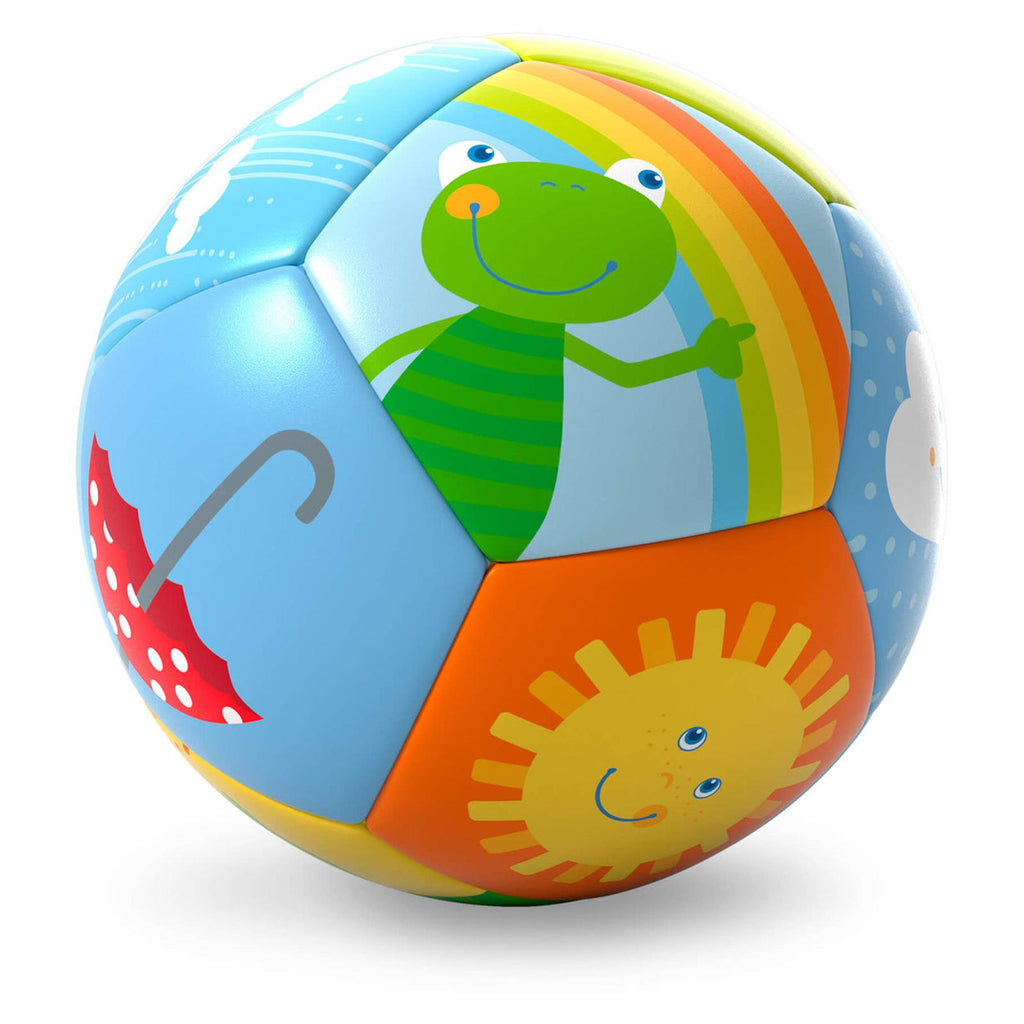 HABA Rainbow World 4.5 Inch Soft Baby Ball - Radar Toys