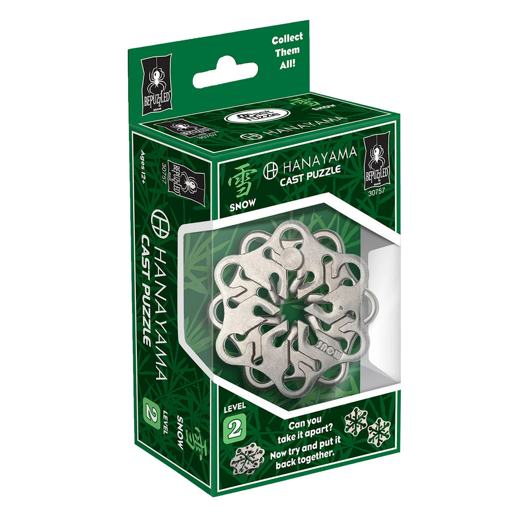 Hanayama Level 2 Snow Cast Brain Teaser Puzzle - Radar Toys