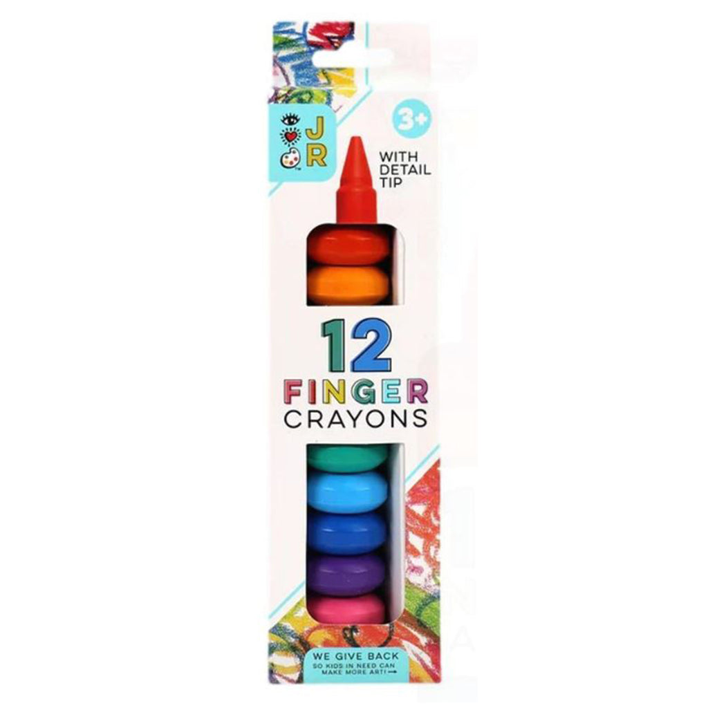 JR 12 Finger Crayons - Radar Toys