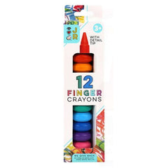 JR 12 Finger Crayons - Radar Toys