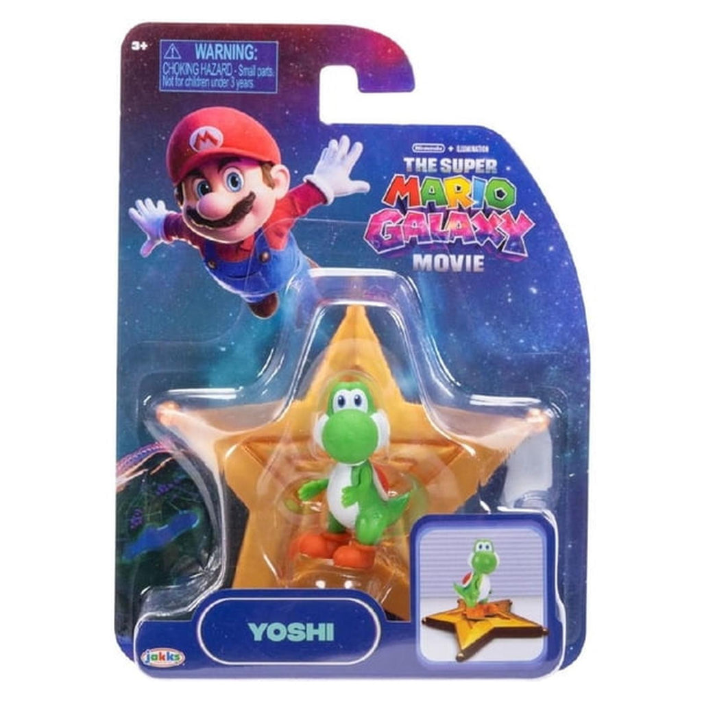 Jakks Pacific Super Mario Galaxy Yoshi 1.5 Inch Figure
