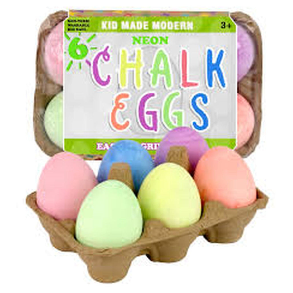 Kid Made Modern Modern Chalk Eggs 6 Pack Set
