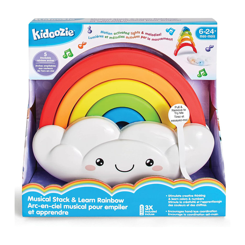 Kidoozie Musical Stack And Learn Rainbow Play Set