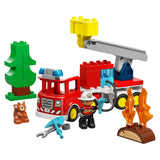 LEGO® DUPLO® Fire Truck With Hose And Firefighter Building Set 10473