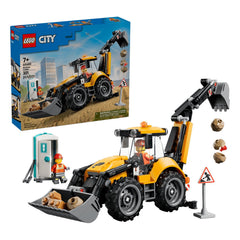 LEGO® City Yellow Backhoe Loader Building Set 60480 - Radar Toys