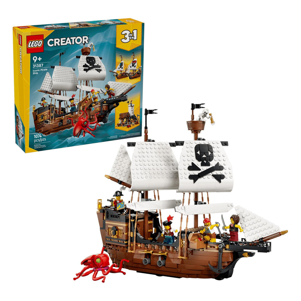 LEGO® Creator Iconic Pirate Ship Building Set 31387 - Radar Toys