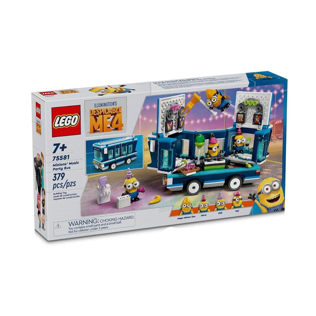 LEGO® Illumination's Despicable Me 4 Minion's Music Party Bus Building Set 75581 - Radar Toys