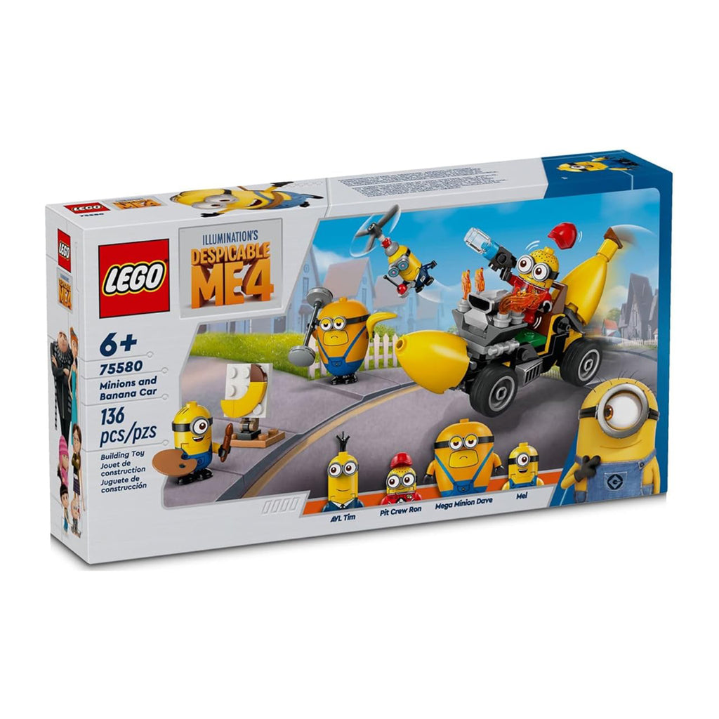 LEGO® Illumination's Despicable Me 4 Minions And Banana Car Building Set 75580