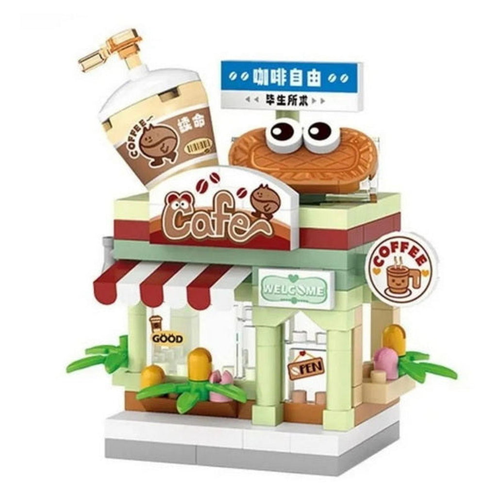 LOZ DIY Mini City Shop Coffee Shop 120 Piece Building Set