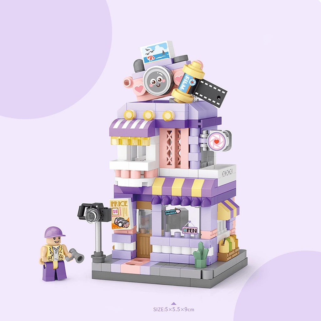 LOZ DIY Street Mini Micro Block Photo Studio 350 Piece Building Set