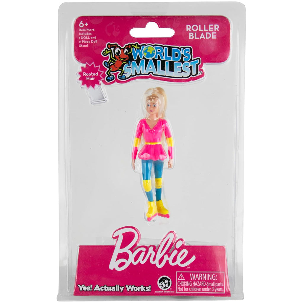 Super Impulse World's Smallest Roller Blade Barbie With Rooted Hair