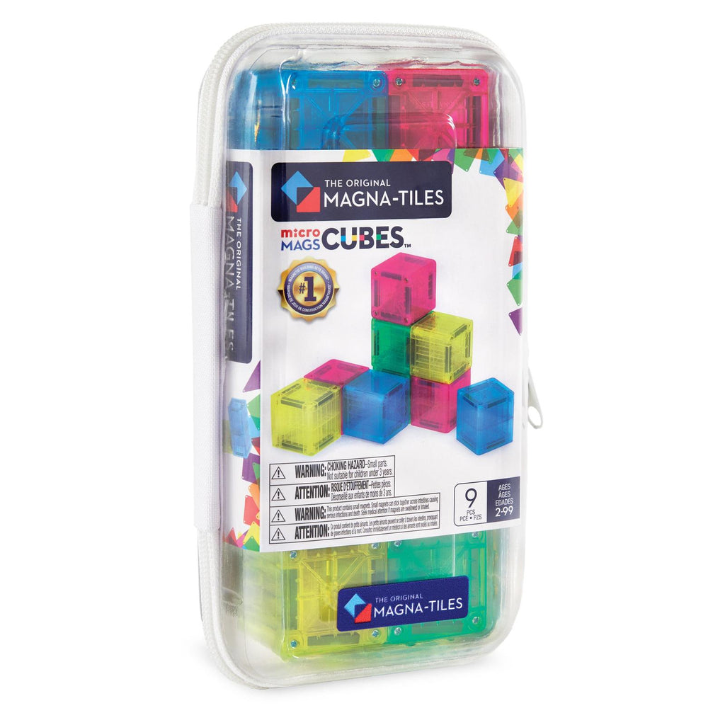 Magna-Tiles MicroMags Cubes 9 Piece Building Set