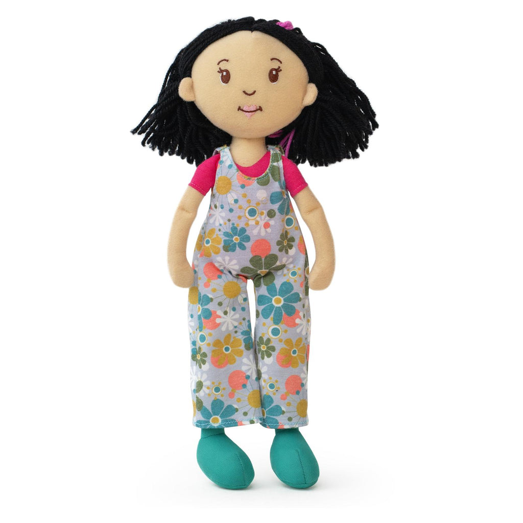 Manhattan Toys Groovy Girls Light Beige Skin Black Hair Daisy 12 Inch Plush Doll