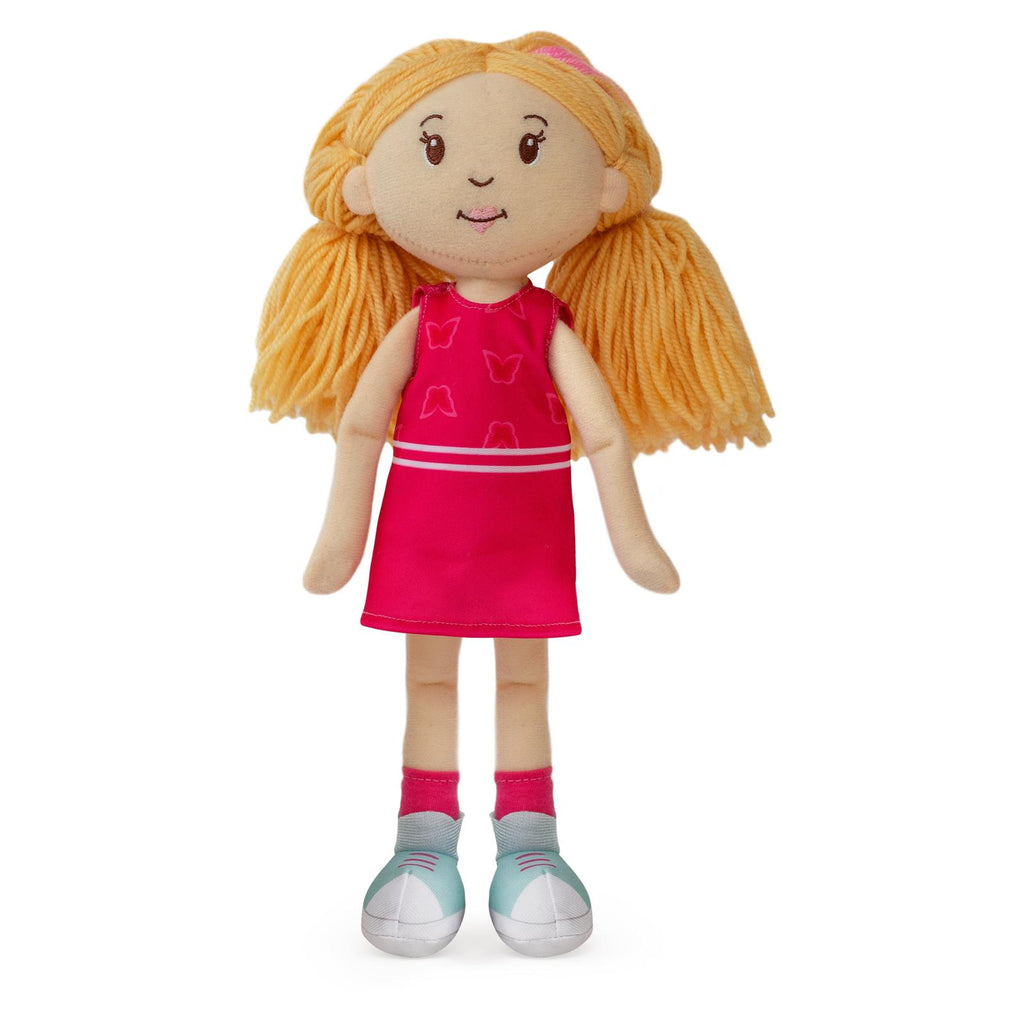 Manhattan Toys Groovy Girls Peach Skin Blonde Hair Rose 13 Inch Plush Doll - Radar Toys