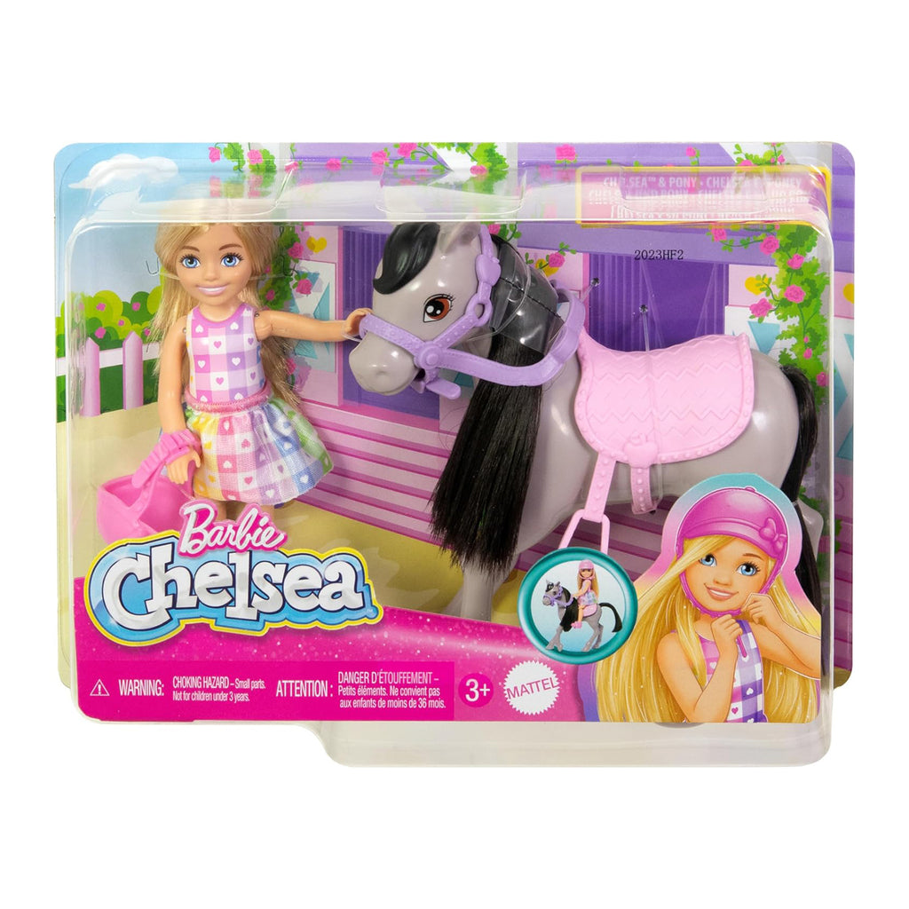 Mattel Barbie Chelsea And Pony Doll Set