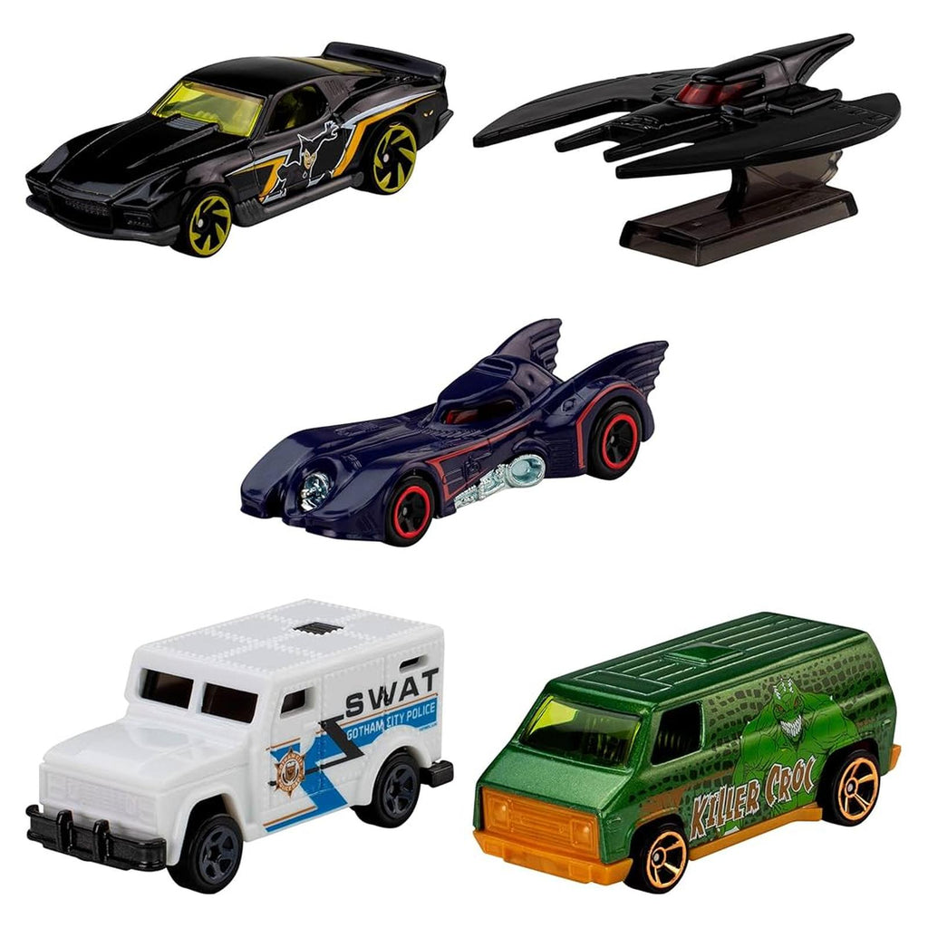 Mattel Hot Wheels Batman Five Vehicle Diecast Set