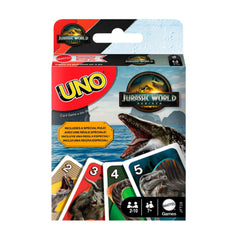 Mattel Jurassic World Rebirth Uno Card Game