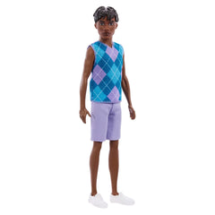 Mattel Barbie Style Brunette Turquoise And Lavender Outfit Ken Doll - Radar Toys