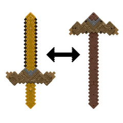Mattel Minecraft Click And Switch Sword And Pickaxe Roleplay Set