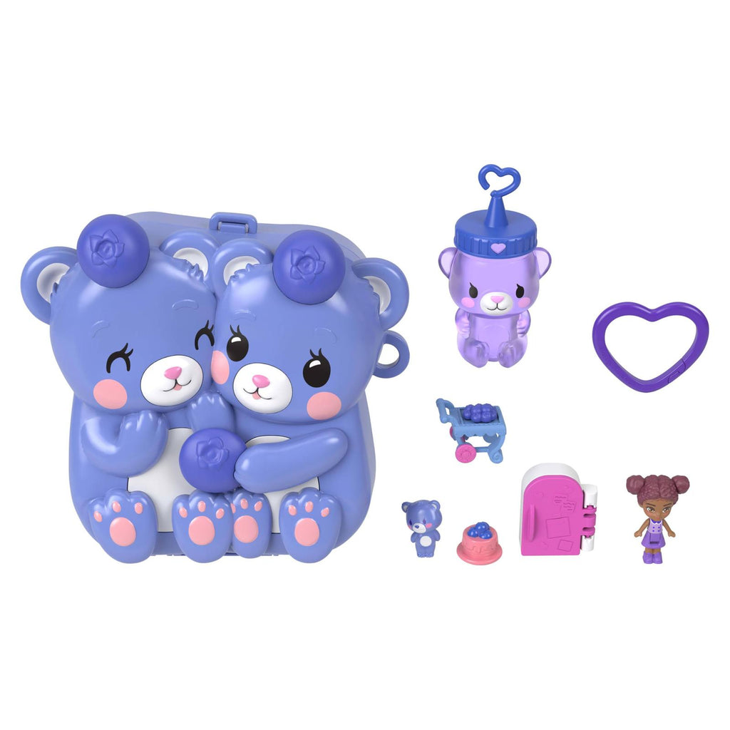 Mattel Polly Pocket Blueberry Besties Compact Playset
