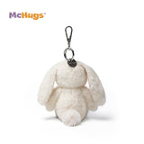 McHugs Beige Long Eared Rabbit 4 Inch Plush Bag Charm - Radar Toys