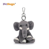 McHugs Wealthy Storm Elephant 4 Inch Plush Bag Charm - Radar Toys