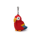 McHugs Cuban Red Macaw 4 Inch Plush Bag Charm