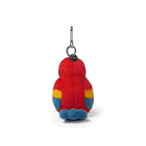 McHugs Cuban Red Macaw 4 Inch Plush Bag Charm