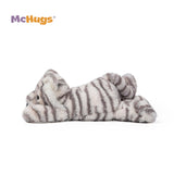 McHugs Moon White Lazy Tiger 12 Inch Plush Figure