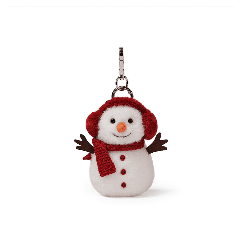 McHugs Scarlet Scarf Snowman 4 Inch Plush Bag Charm