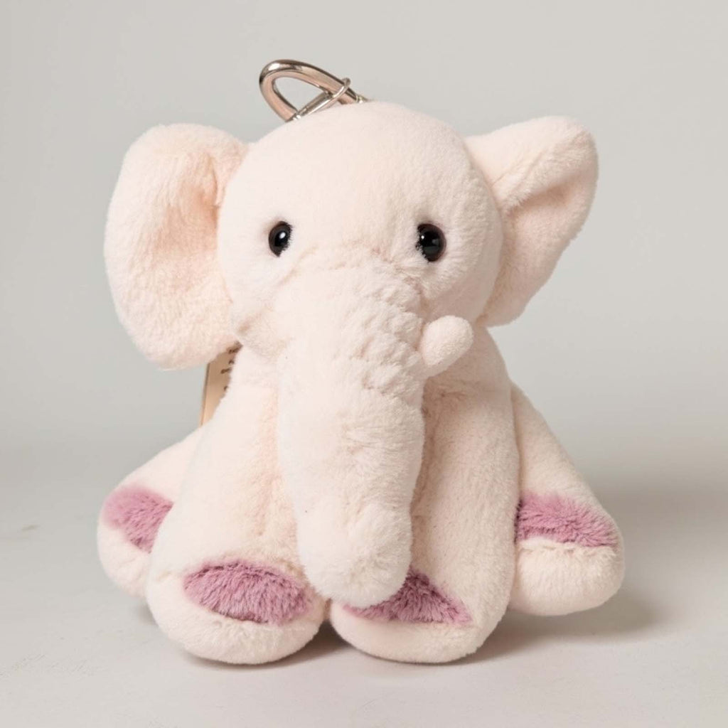 McHugs Wealthy Cream Elephant 4 Inch Plush Bag Charm