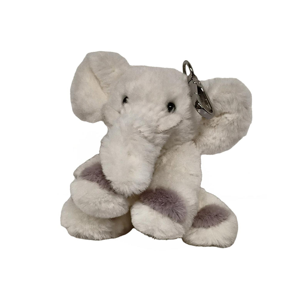 McHugs Wealthy Cream Elephant 4 Inch Plush Bag Charm