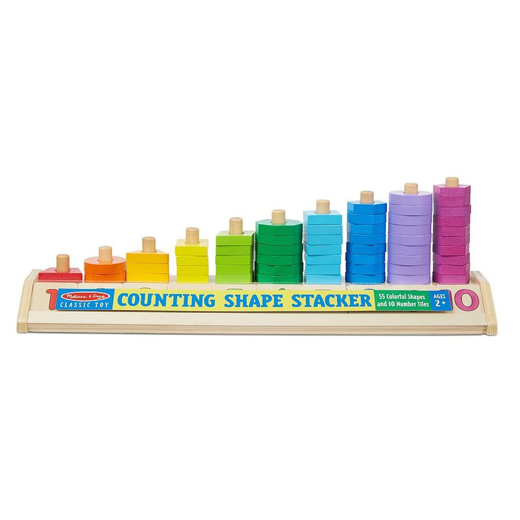 Melissa And Doug Classic Toy Counting Shape Stacker