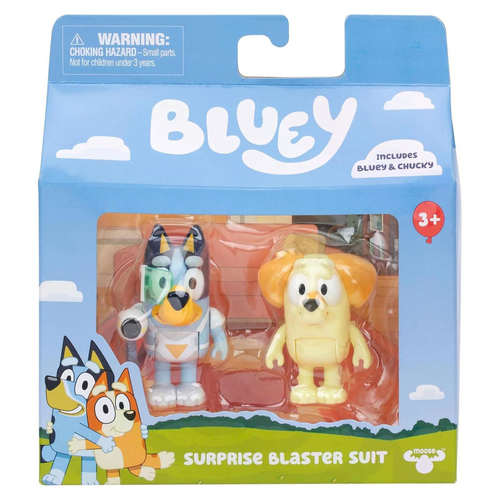 Moose Bluey Surprise Blaster Suit Figure Set