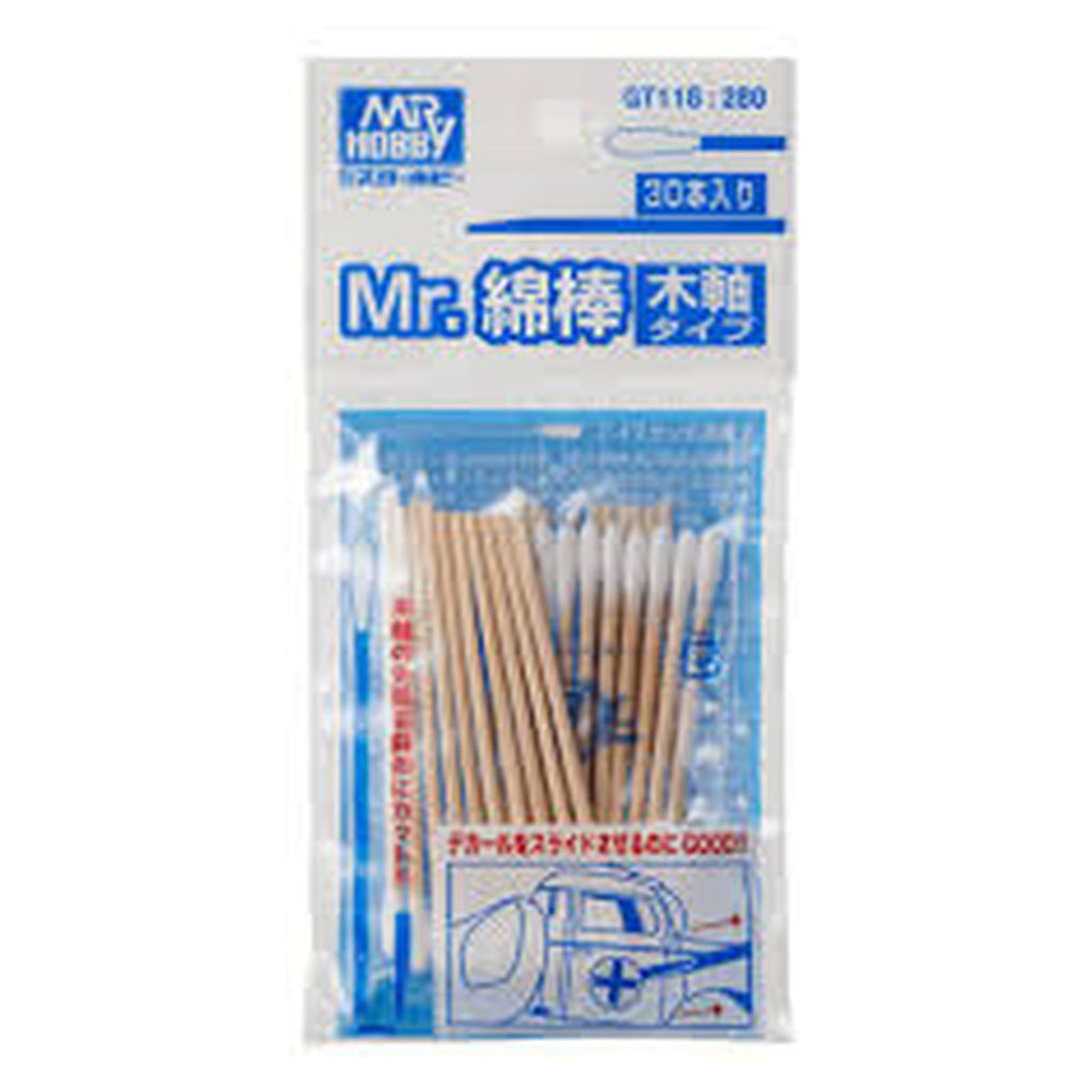 Mr Hobby Cotton Wooden Swab Sticks Set
