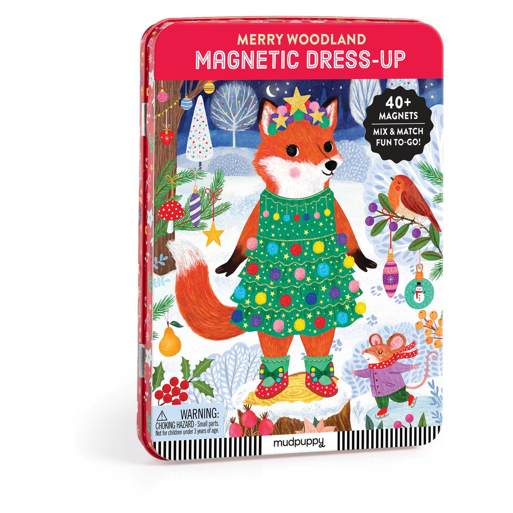 Mudpuppy Merry Woodland Magnetic Dress Up Set