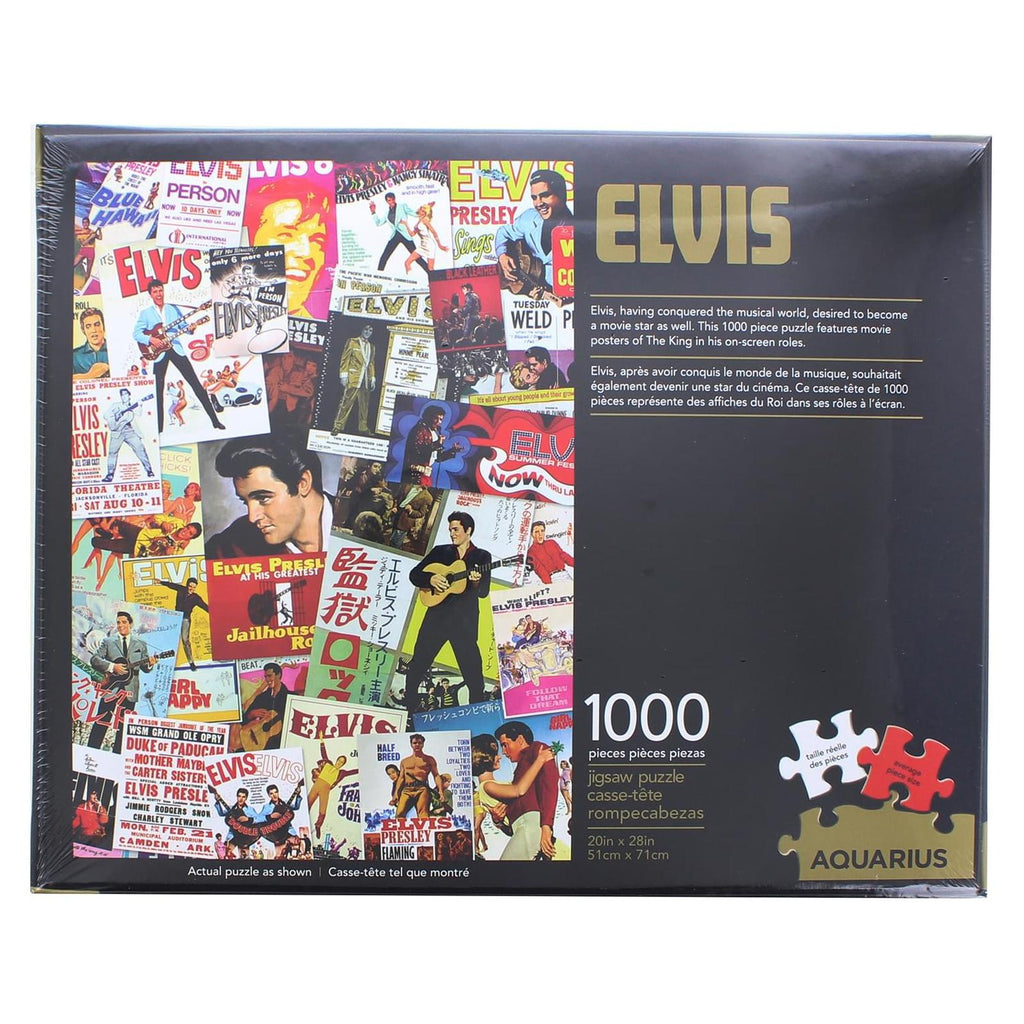 NMR Elvis Movie Poster Collage 1000 Piece Jigsaw Puzzle
