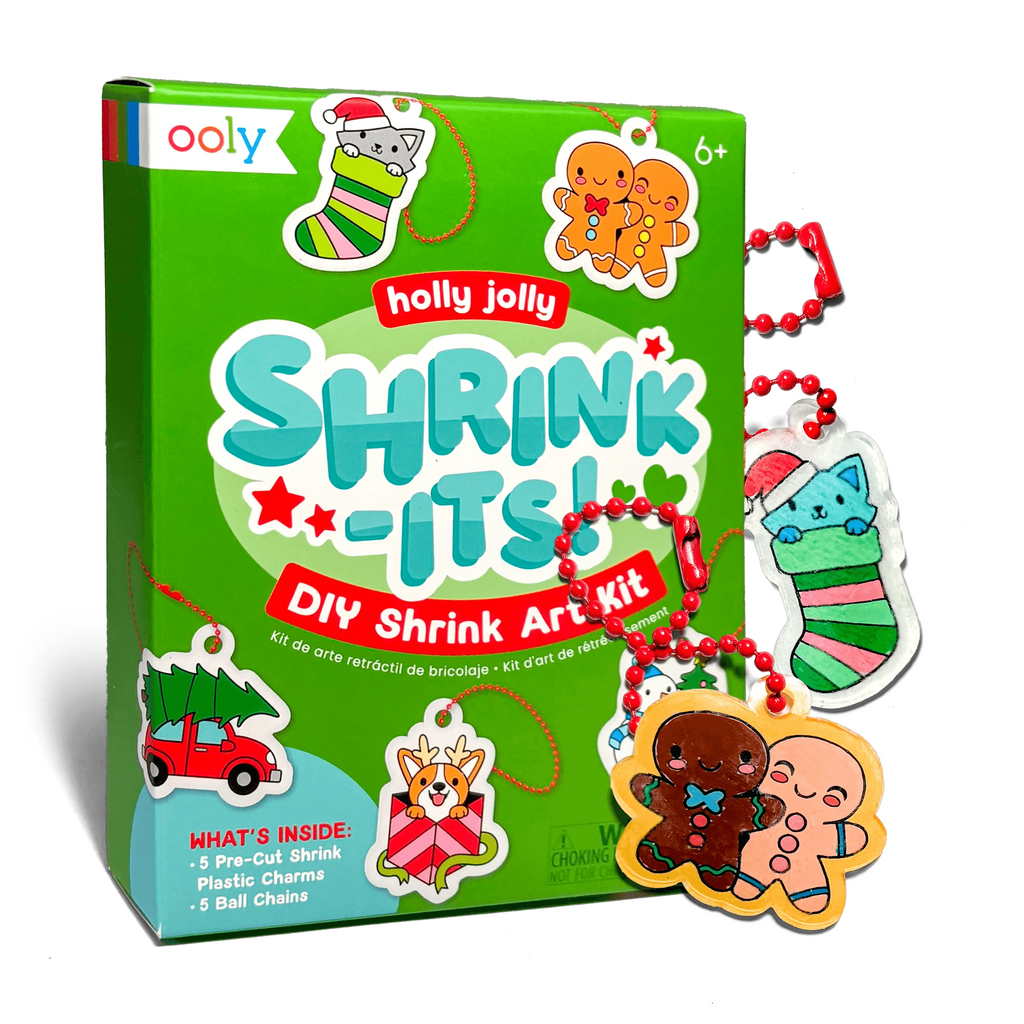 Ooly Holly Jolly Shrink-its DIY Shrink Art Kit - Radar Toys